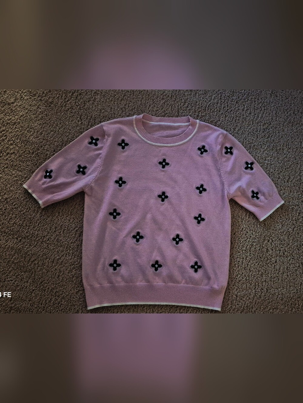 Short Sleeve Pink Top